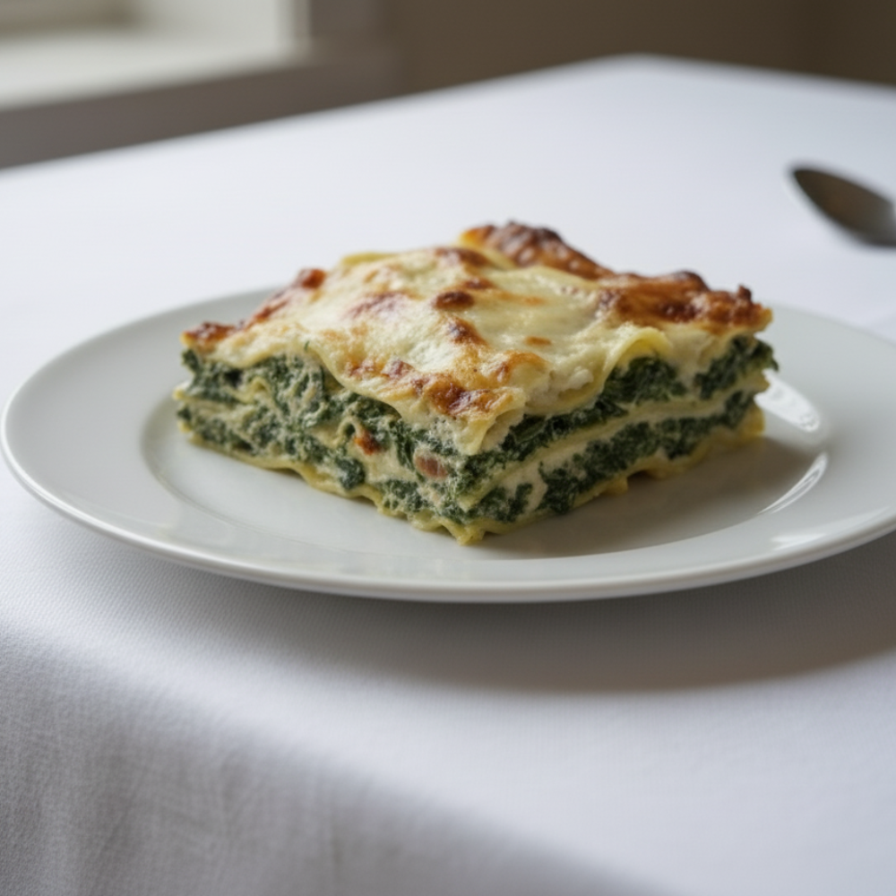 Spinach & goat cheese lasagna